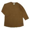 A HOPE HEMP アホープヘンプ RAGLAN 3/4 TEE / E BROWN ヘンプコットン 7分袖 ラグラン Tシャツ 無地