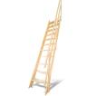 【デザインステップ】北欧産木製ロフト階段 梯子 ハシゴ ベッド 手摺付き 組み立て式 無塗装 DOLLE(ドーレ)