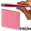 FRUH 薄型スマート スリムウォレット 二つ折り財布 ピンク フリュー GL012L-PINK 日本製 正規品