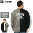 サブサエティ カーディガン Subciety メンズ スウェット ( subciety Sweat Cardigan ビッグシルエット オーバーサイズ トップス 106-33929 )