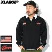 エクストララージ ポロシャツ 長袖 X-LARGE メンズ エンブロイダード ラグビー ( Embroidered Rugby L/S Polo ラガーシャツ 101223013002 )