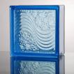 6個セット 送料無料 ガラスブロック 世界で有名なブランド品 厚み80mmブルー色水の波 gb5580-6p