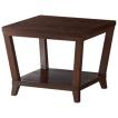 サイドテーブル コーナーテーブルダークブラウン木製 幅50×奥行50cm店舗業務用家具  wt016d