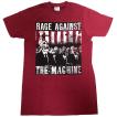 Rage Against the Machine / レイジ・アゲインスト・ザ・マシーン - SKULL MASK / Burgundy Tシャツ(Sサイズ)
