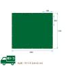トラックシート 軽トラック用 荷台シート サイズ 2.4ｍ×2.1ｍ 平シート ゴムバンド付 グリーン 緑 G-20
