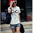 CoCo英字 ロゴ プリント Ｔシャツ 半袖  レディース