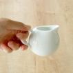 クリーマー コモド ミルクピッチャー comodo 白い食器 丸形 カフェ食器 コーヒー 紅茶 おしゃれ　日本製