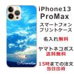 iPhone13 ProMax ケース アイフォン13プロマックス カバー  らふら 名入れ スカイ-2
