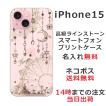 らふら 名入れ スマホケース iPhone 15 アイフォン15 ラインストーン ドリームランド