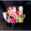 母の日 シャボンフラワー ソープフラワー シャボンフラワー スタンドBOX ピンク ギフト 誕生日プレゼント 女性 花風水 記念品 お祝い