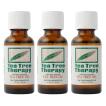 3本セット ティーツリーオイル30ml 正規輸入 TEA TREE THERAPY Melaleuca alternifolia エッセンシャルオイル 精油　アロマオイル
