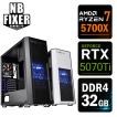 AMD ゲーミングPC Ryzen 7 5700X / RTX5060 / メモリ32GB / SSD 1TB