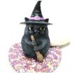 ネメシスナウ ラッキーブラックキャット フィギュア 並行輸入品 黒猫 置物 ハロウィン 猫 グッズ 雑貨 ギフト かわいい プレゼント