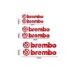 brembo ブレンボ ロゴ ブレーキキャリパー ステッカー デカール 耐久 耐熱 ブレーキ　レクサス　トヨタ　ポルシェ　BMW ベンツ レッド