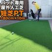 屋外 180cm×10m パット専用人工芝 短芝PT 順目やや高速＆逆目標準 トレーニングリング付き 高品質ゴルフ専用人工芝