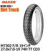 マキシス M7302 FLATTRACK 19ンチ 27.0x7.0-19 74H TT CD3 フロント-リア共用 競技用タイヤ ダートトラック MAXXIS バイクタイヤ