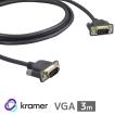 KRAMER クレイマー製　HD15ピンマイクロ VGAケーブル(3m) C-MGM/MGM-3M PCや映像機器のVGA端子（D-Sub 15ピン）同士を接続