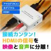 HDMI オーディオ 分離器 RP-HD2HDA1 HDMI信号を映像と音声に分離 HDMI 分離器 音声分離 AAC5.1 ホームシアター 5.1ch