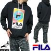 FILA フィラ staple ステイプル コラボ パーカー メンズ/レディース 長袖 ブラック サイズS-XL