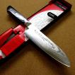 包丁 三徳包丁 18cm (180mm) 関の刃物 濃州正宗作 ダマスカス69層鋼