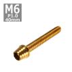 キャップボルト M6×40mm P1.0 テーパーシェル ステンレス ゴールド 1個 TB0313