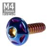 M4×16mm タッピングネジ タッピングビス タッピングボルト 焼きチタンカラー ステンレス 1本 TC0132