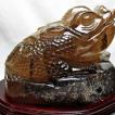 天然石　スモーキークォーツ　置物　鑑賞 16.2Kg スモーキークォーツ 煙水晶 彫刻品 オブジェ 置き物 手彫り