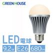 LED電球 エルチカ 電球色 省電力 40W形相当 40,000時間の長寿命 GH-LB091L グリーンハウス