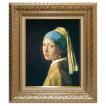絵画 世界の名画シリーズ 額縁付(MJ108N) フェルメール 「青いターバンの少女」 お買い得サイズ： F8号 プリハード
