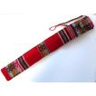【QUENACHO SOFT CASE LONG RED】民族楽器ケーナ用の布ケース ケナーチョ（ロングケーナ）用　赤（レッド）（アンデス織物アワイヨ）★ペルー製