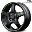 マルカサービス MID RACING R50 TypeS 1本 15×5.0J+45 4H 100 φ67.1 軽