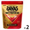 プロテイン ザバス(SAVAS) ホエイプロテイン100　ココア味　50食分　1050g　2袋　明治
