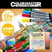 ColorMaster フェイスカラー12色セット｜SAM TRADING｜水性顔料 ツインマーカー 極細ペン 筆ペン｜裏移りなし 乾くと耐水