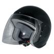 ZK-400 ジェットヘルメット（ブラック）SG公認 全排気量対応 UVカットハードコート済みシールド付属 金属ホルダー 新基準バックル採用