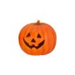 カボチャ ハロウィン 置物)ジャックオーランタン(M)−20cm(AB7)
