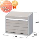 DBN-126P 基本棟(単体) パネル床タイプ 屋外 箱 ストッカー   ゴミストッカー ダス...