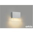 ウオールライト AU55815 サテンシルバー塗装 防雨型 LED一体型 白熱球40W相当  エ...