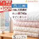  送料無料 敷きパッド シングル 西川 ひんやり 綿100% 天然素材 平織 コットン マット 夏 丸洗い ベッドパッド　イブル