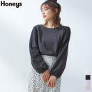 トップス カットソー 長袖 レース レディース 冬 春 SALE セール Honeys ハニーズ 袖レーストップス【WEB限定LLサイズ有】 