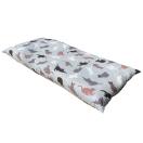 長座布団カバー ネコ グレー 約 ６８ｘ１８０ cm 【 クロネコゆ...