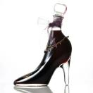 名入れプレゼント 誕生日 プロポーズ　ハーバリウム　瓶　 彼女 女性 告白　ガラスの靴 シンデレラシュー　レッド カシスリキュール 