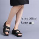 オフィスサンダル ナースサンダル サンダル レディース ナース 黒 白 履きやすい 靴 パンジー pansy BB5303 