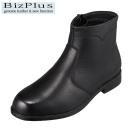 ビズプラス BIZPLUS BK1738 メンズ ビジネスシューズ ブーツ スノー 本革 レザー 防水 幅広 4E ブラック