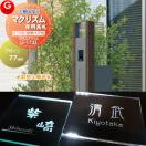ガラスアクリル表札  表札 アクリル  【あんしん1年保証付き】   三協アルミ　マク...
