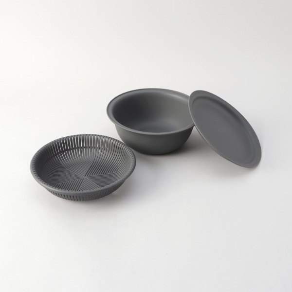 marna ザルボウル 21cm 3点セット K809DGY ダークグレーの商品画像