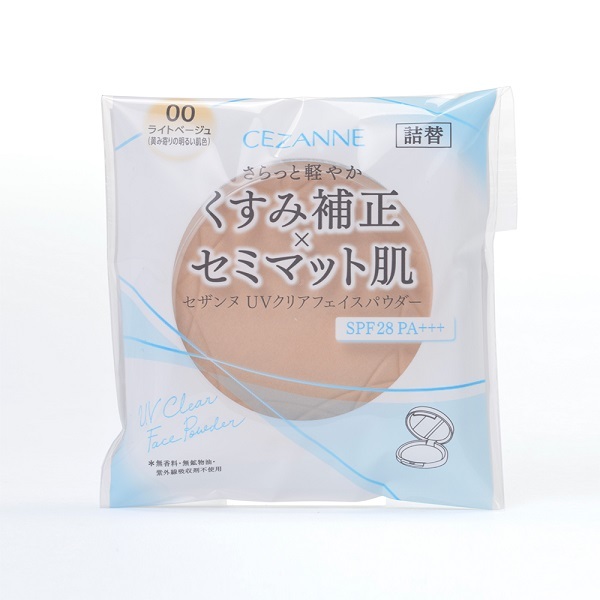 CEZANNE セザンヌ UVクリアフェイスパウダー 10g 詰替（P1 ラベンダー