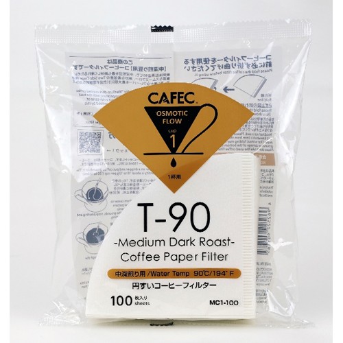 CAFEC 中深煎り用円すいコーヒーフィルター T-90 1杯用 100枚 MC1-100 フィルターの商品画像