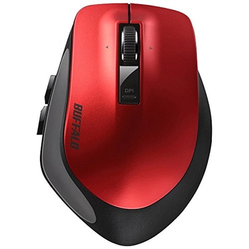 バッファロー Premium Fitマウス Bluetooth3.0 Mサイズ BSMBB500MRD（レッド） マウス、トラックボール本体の商品画像