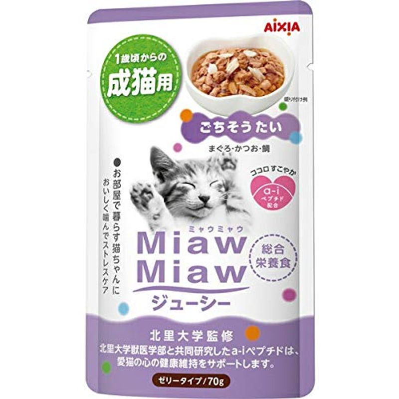 アイシア MiawMiaw ジューシー ごちそうたい 70g×12個 MiawMiaw 猫缶、ウエットフードの商品画像