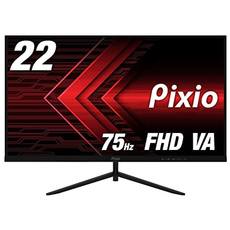 Pixio PX222 ディスプレイ モニター 22インチ 75Hz FHD 1080p フルHD VA 4ms サブモニター ゲーミングモニター p パソコン用ディスプレイ、モニターの商品画像